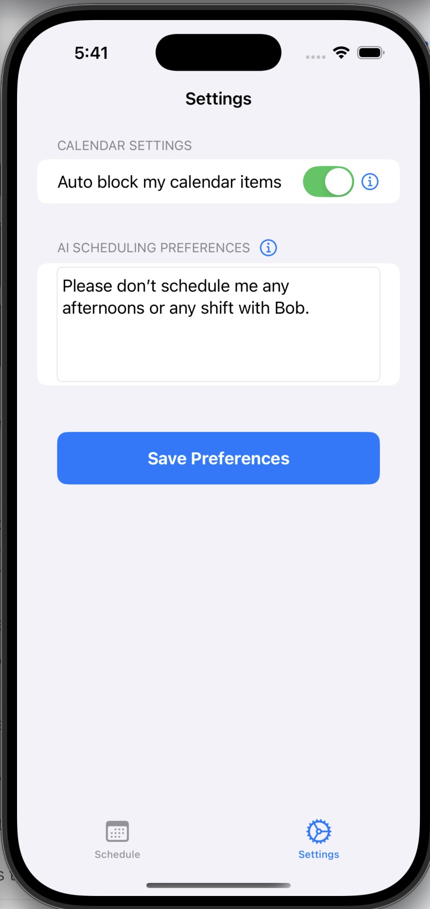 Cloxbi Settings