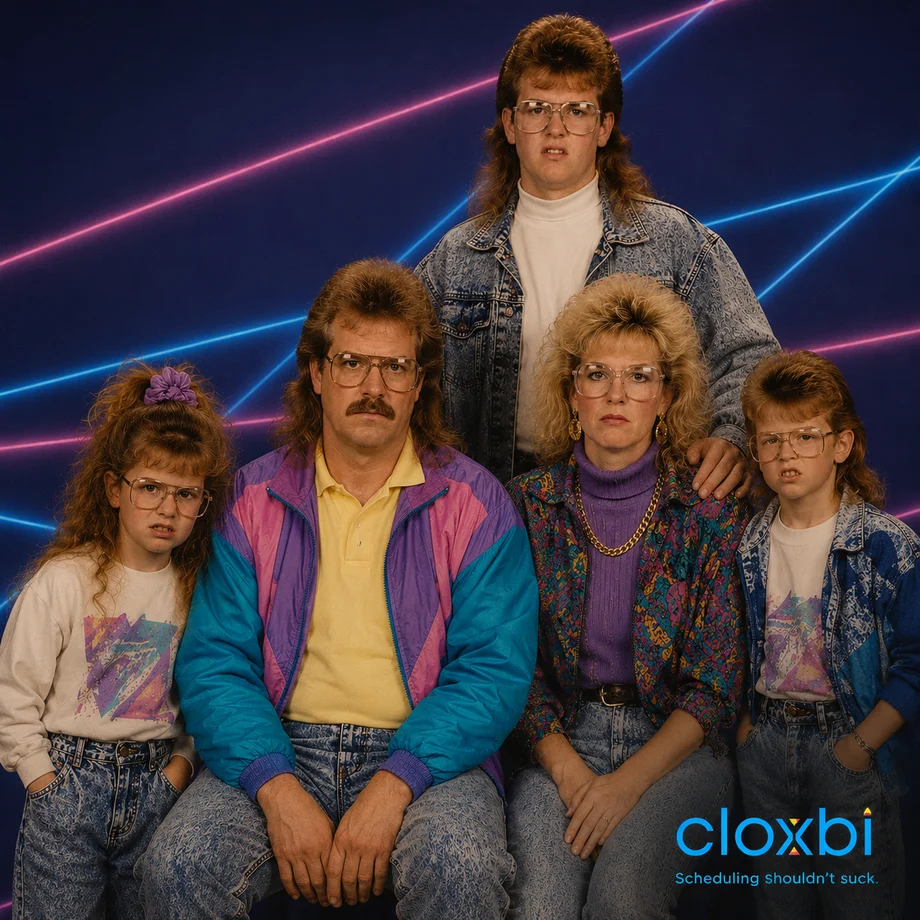 80s family portrait